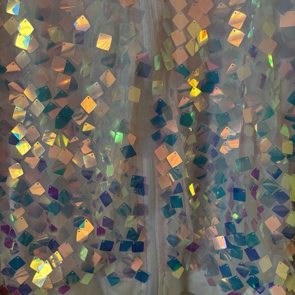 Pride Unisex Jacket Multicolor Size Medium Rainbow Bright Artsy Rave Clubwear - Picture 4 of 9